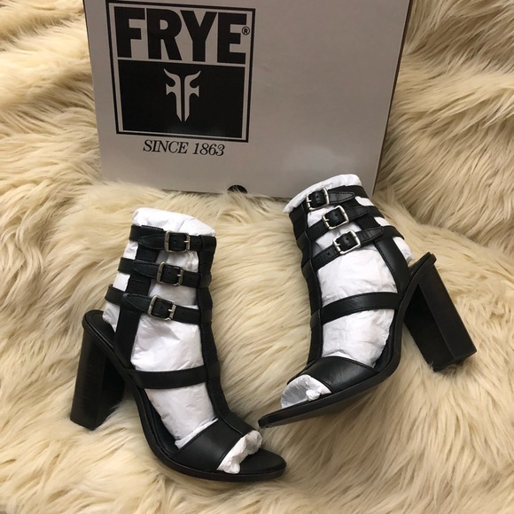{SUZIE} FRYE boho leather strappy Gladiator Sandal - Picture 6 of 8